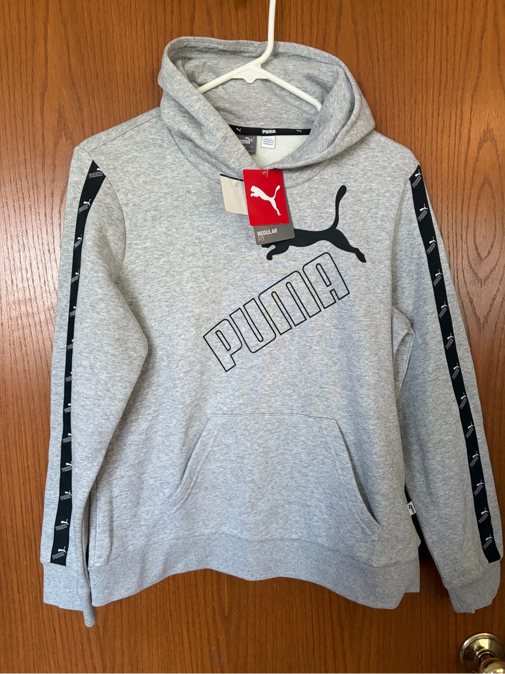 PUMA  Boy’s Soft Gray Logo Hoodie